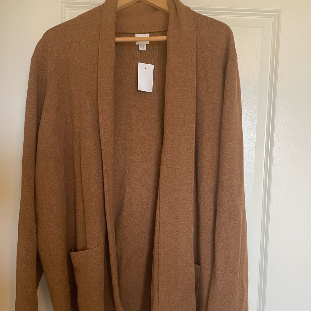 J. Crew Tan Knit Cardigan